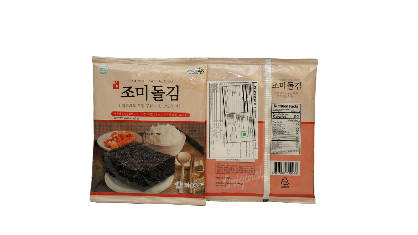 SEASONED ROASTED LAVER - Dolkim 17g (1-Box/30Pcs)