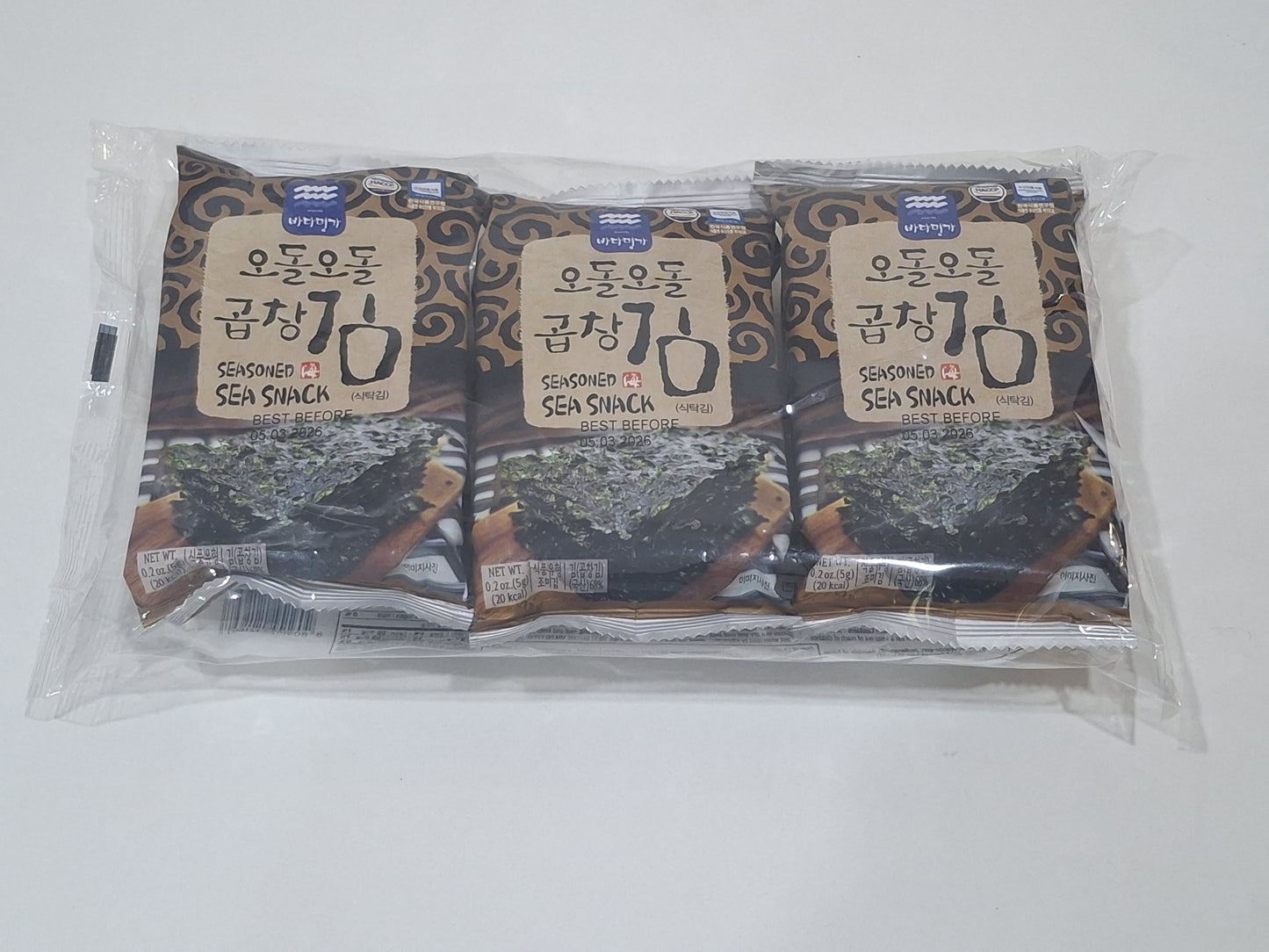 Lunch Box Seasoned Sea Snack ( Chewy Gopchang Siktak Laver) 5g