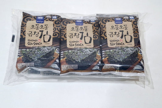 Lunch Box Seasoned Sea Snack ( Chewy Gopchang Siktak Laver) 5g